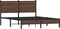 vidaXL - Bedframe - zonder - matras - metaal - bruin - eikenkleurig - 150x200 - cm