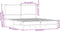 vidaXL - Bedframe - zonder - matras - metaal - bruin - eikenkleurig - 150x200 - cm