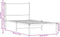 vidaXL - Bedframe - zonder - matras - metaal - bruin - eikenkleurig - 90x190 - cm