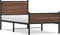 vidaXL - Bedframe - zonder - matras - metaal - bruin - eikenkleurig - 90x200 - cm