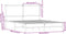 vidaXL - Bedframe - zonder - matras - metaal - bruin - eikenkleurig - 137x190 - cm