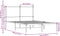 vidaXL - Bedframe - zonder - matras - metaal - bruin - eikenkleurig - 120x190 - cm
