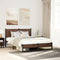 vidaXL - Bedframe - zonder - matras - metaal - bruin - eikenkleurig - 137x190 - cm