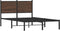 vidaXL - Bedframe - zonder - matras - metaal - bruin - eikenkleurig - 120x200 - cm