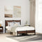 vidaXL - Bedframe - zonder - matras - metaal - bruin - eikenkleurig - 120x200 - cm