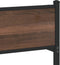 vidaXL - Bedframe - zonder - matras - metaal - bruin - eikenkleurig - 120x190 - cm
