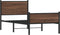 vidaXL - Bedframe - zonder - matras - metaal - bruin - eikenkleurig - 80x200 - cm