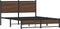 vidaXL - Bedframe - zonder - matras - metaal - bruin - eikenkleurig - 140x200 - cm