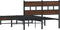 vidaXL - Bedframe - zonder - matras - metaal - bruin - eikenkleurig - 120x200 - cm