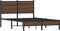 vidaXL - Bedframe - zonder - matras - metaal - bruin - eikenkleurig - 120x200 - cm