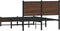 vidaXL - Bedframe - zonder - matras - metaal - bruin - eikenkleurig - 120x200 - cm