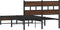 vidaXL - Bedframe - zonder - matras - metaal - bruin - eikenkleurig - 120x190 - cm