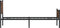 vidaXL - Bedframe - zonder - matras - metaal - bruin - eikenkleurig - 100x190 - cm