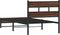 vidaXL - Bedframe - zonder - matras - metaal - bruin - eikenkleurig - 75x190 - cm