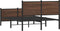 vidaXL - Bedframe - zonder - matras - metaal - bruin - eikenkleurig - 120x200 - cm
