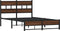 vidaXL - Bedframe - zonder - matras - metaal - bruin - eikenkleurig - 120x200 - cm