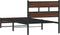 vidaXL - Bedframe - zonder - matras - metaal - bruin - eikenkleurig - 100x200 - cm