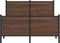 vidaXL - Bedframe - zonder - matras - metaal - bruin - eikenkleurig - 120x200 - cm