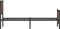 vidaXL - Bedframe - zonder - matras - metaal - bruin - eikenkleurig - 90x200 - cm