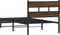 vidaXL - Bedframe - zonder - matras - metaal - bruin - eikenkleurig - 100x190 - cm