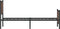 vidaXL - Bedframe - zonder - matras - metaal - bruin - eikenkleurig - 90x190 - cm