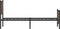 vidaXL - Bedframe - zonder - matras - metaal - bruin - eikenkleurig - 100x190 - cm