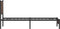 vidaXL - Bedframe - zonder - matras - metaal - bruin - eikenkleurig - 100x200 - cm