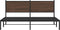 vidaXL - Bedframe - zonder - matras - metaal - bruin - eikenkleurig - 160x200 - cm