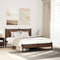 vidaXL - Bedframe - zonder - matras - metaal - bruin - eikenkleurig - 140x200 - cm