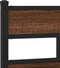 vidaXL - Bedframe - zonder - matras - metaal - bruin - eikenkleurig - 140x190 - cm