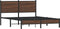 vidaXL - Bedframe - zonder - matras - metaal - bruin - eikenkleurig - 140x200 - cm