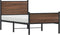 vidaXL - Bedframe - zonder - matras - metaal - bruin - eikenkleurig - 80x200 - cm
