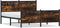 vidaXL - Bedframe - zonder - matras - metaal - gerookt - eikenkleurig - 137x190 - cm