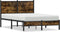 vidaXL - Bedframe - zonder - matras - metaal - gerookt - eikenkleurig - 120x200 - cm