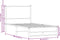 vidaXL - Bedframe - zonder - matras - metaal - gerookt - eikenkleurig - 90x200 - cm