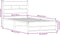 vidaXL - Bedframe - zonder - matras - metaal - gerookt - eikenkleurig - 90x190 - cm