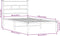 vidaXL - Bedframe - zonder - matras - metaal - gerookt - eikenkleurig - 90x190 - cm