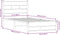 vidaXL - Bedframe - zonder - matras - metaal - gerookt - eikenkleurig - 75x190 - cm