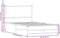 vidaXL - Bedframe - zonder - matras - metaal - gerookt - eikenkleurig - 100x190 - cm