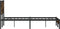 vidaXL - Bedframe - zonder - matras - metaal - gerookt - eikenkleurig - 140x200 - cm