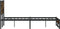 vidaXL - Bedframe - zonder - matras - metaal - gerookt - eikenkleurig - 140x200 - cm