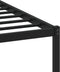 vidaXL - Bedframe - zonder - matras - metaal - gerookt - eikenkleurig - 90x190 - cm