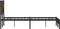 vidaXL - Bedframe - zonder - matras - metaal - gerookt - eikenkleurig - 140x190 - cm