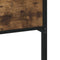 vidaXL - Bedframe - zonder - matras - metaal - gerookt - eikenkleurig - 90x200 - cm