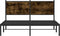 vidaXL - Bedframe - zonder - matras - metaal - gerookt - eikenkleurig - 140x200 - cm