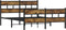 vidaXL - Bedframe - zonder - matras - metaal - gerookt - eikenkleurig - 140x200 - cm