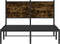 vidaXL - Bedframe - zonder - matras - metaal - gerookt - eikenkleurig - 120x200 - cm