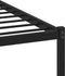 vidaXL - Bedframe - zonder - matras - metaal - gerookt - eikenkleurig - 160x200 - cm