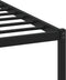 vidaXL - Bedframe - zonder - matras - metaal - gerookt - eikenkleurig - 137x190 - cm