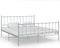 vidaXL - Bedframe - zonder - matras - metaal - grijs - 140x200 - cm